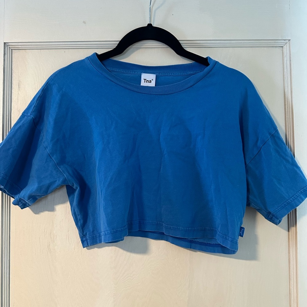 TNA Blue Crop Tee